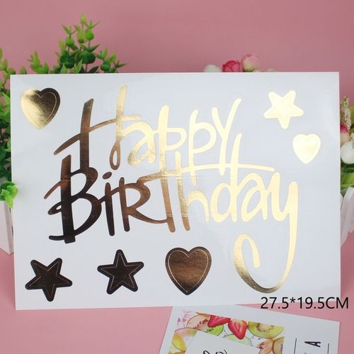 27.5X19.5CM 11 - Autocollant de ballons transparents à faire soi-même, décorations de fête d'anniversaire et de mariage, lettre licorne espagnole, DIY bricolage