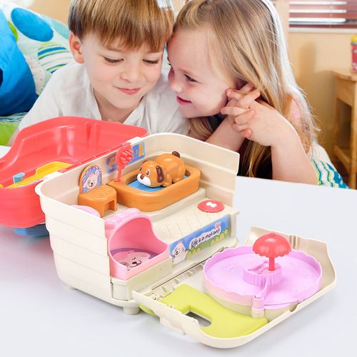 Jouets Éducatifs Électriques Portables Pour Bébés, Maison Pour Animaux De Compagnie, Avec Musique Et Sons, Belle Boîte, Jouet Cadeau
