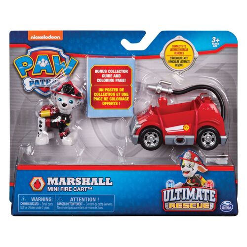 La Pat' Patrouille Mini Vehicule + Figurine Ultimate Rescue Paw Patrol (Assort)