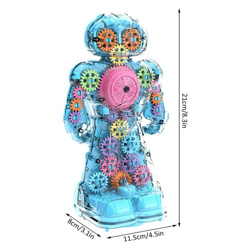 Robot De Marche Électrique Universel, Équipement Transparent, Jouet Pour Enfants Avec Lumière Fraîche Et Effet De Musique