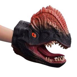 Marionnette À Main De Dinosaure Doux, Tyrannosaure Rex Tête De Poupée À Main, Gants Jouets Jeu De Rôle Pour Enfants, Gif