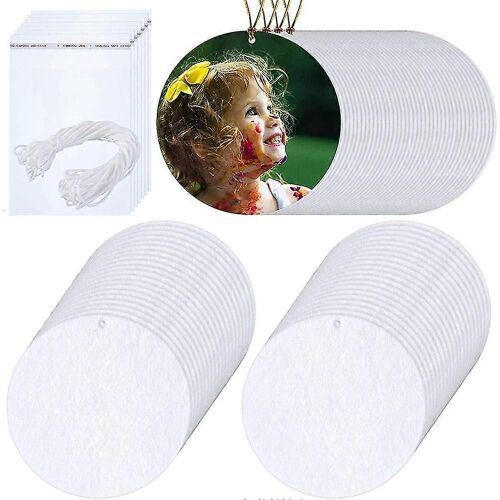 100 pièces Sublimation Air Freshener Blanks DIY Air Freshener Parfumé Blank Car Pressed Felt For Di