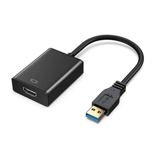 USB3.0 to HDMI Adapter - 1920x1080 Resolution, 5Gbps, Black - for PC Monitors