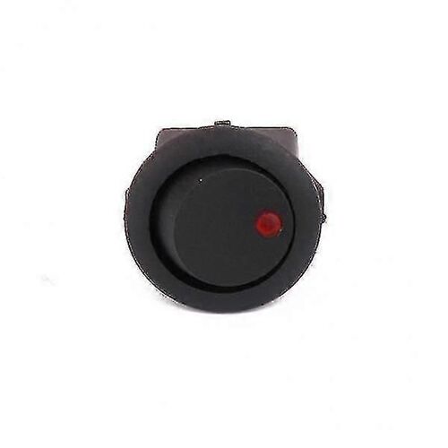 4x12v 16a Car Auto Led Dot Light Rocker Round Switch Toggle On-Off Spst Red