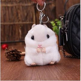 Porte-Clés En Peluche Kawaii Pour Enfants, Jouet De Simulation De Hamster, Dessin Animé, Mignon, Poupée En Peluche Pour Garçons Et Filles, Cadeaux Pour Enfants