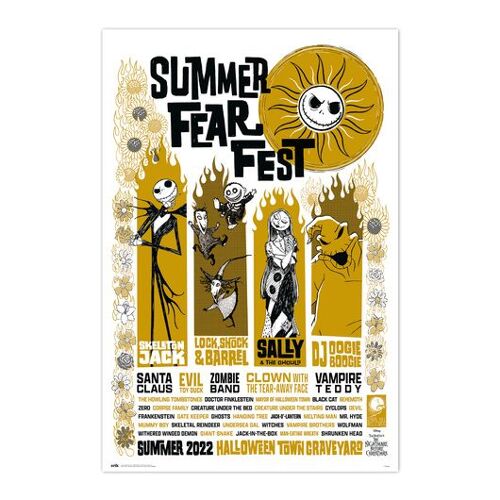 L'etrange Noël De Mr Jack - Summer Fear Fest - Affiche Roulée - Envoi En Tube - Taille : 61x91,5cm
