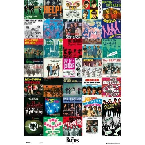 The Beatles - Singles - Affiche Roulée - Envoi En Tube - Taille : 61x91,5cm