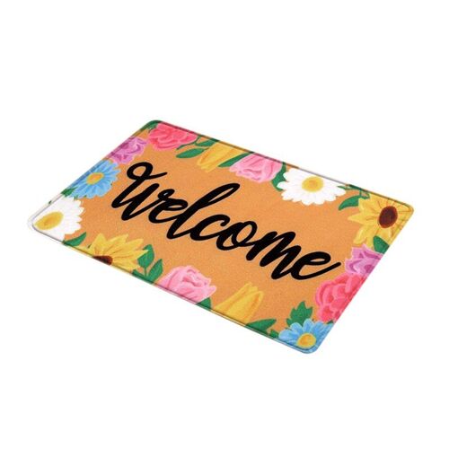 Joli Tapis De Bain À Motif De Fleurs, Différentes Couleurs, Classique, Super Doux, Absorbant, Paillasson De Salle De Bain, Chambre À Coucher, Antidérapant