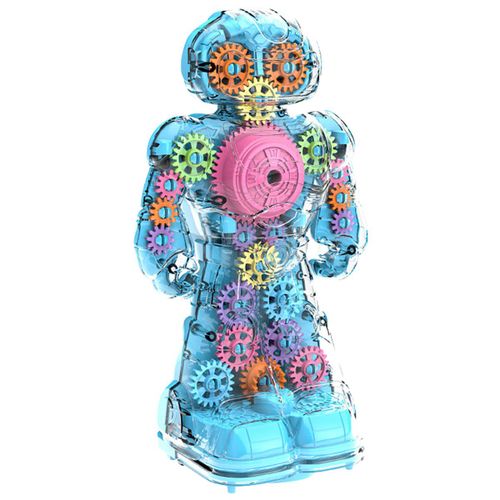 Robot Électrique Universel Pour Enfants, Équipement Transparent, Marche Et Conduite, Avec Lumière Et Musique, Résistant Aux Chutes, Jouet Durable