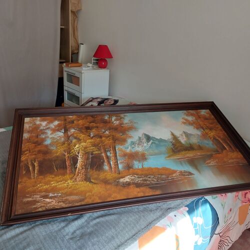 Peinture sur toile signé Duchamp