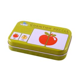 Cartes Cognitives Montessori Pour Bébés, Jouets Éducatifs, Puzzle, Fruits, Animaux, Apprentissage De L'Anglais, Chinois
