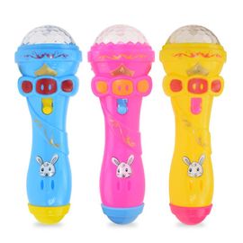 Microphone De Projecteur Clignotant Sans Fil Avec Microphone, Jouet D'éclairage Sans Fil, Musique, Karaoké, Micro, Cadeau Créatif Pour Enfants, Brillance Dynamique, Nouveau