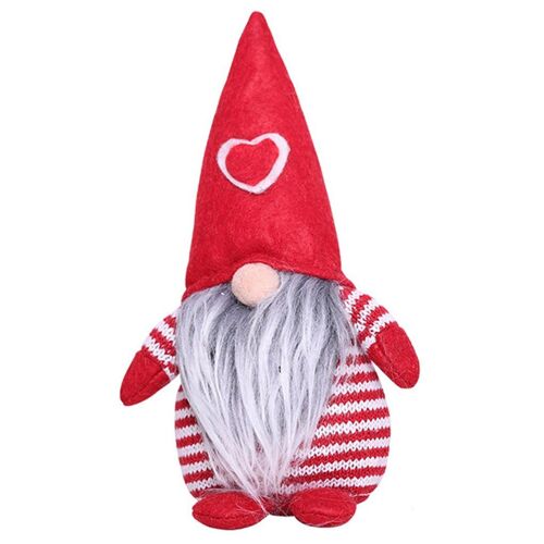 Figurine en forme de coeur sans visage pour enfant, cadeau de noël, pendentif, ornement de fenêtre