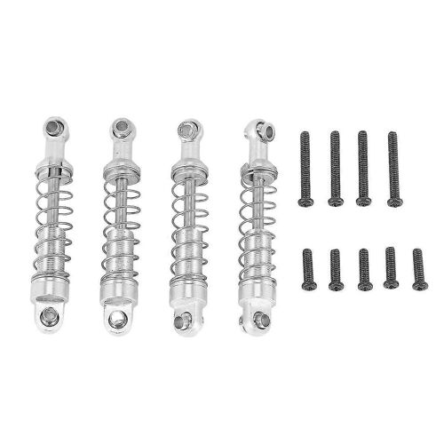 4 Pcs Metal Damper For C14 C24 C34 Mn D90 D91 D96 D99 D99s Mn90 Mn99s Rc Car Upgrade Parts,Silver