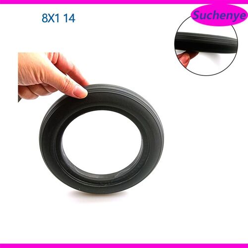 Pneu Solide 8x1 1/4 De 8 Pouces Pour Scooter Électrique, Accessoires De Vélo Pliant