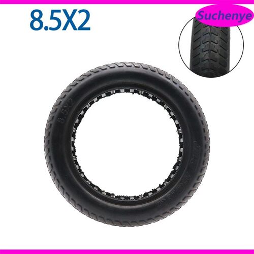 Amortisseur En Nid D'abeille De 8.5 Pouces 8 1/2x2, Pneu Noir En Caoutchouc Solide Pour Scooter Électrique Xiaomi Mijia M365