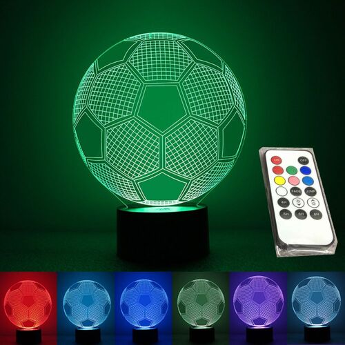 Ballon De Football Lumineux Avec Télécommande, Lampe Tactile Pour Table De Bureau, Ventilateur, Cadeau, Livraison Gratuite
