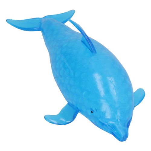 Petite Perle De Requin En Caoutchouc Souple, Dauphin Bleu, Jouets À Presser, Décompression, Boule De Ventilation Pour Anti-Anxiété, Jouets D'extrusion En Silicone