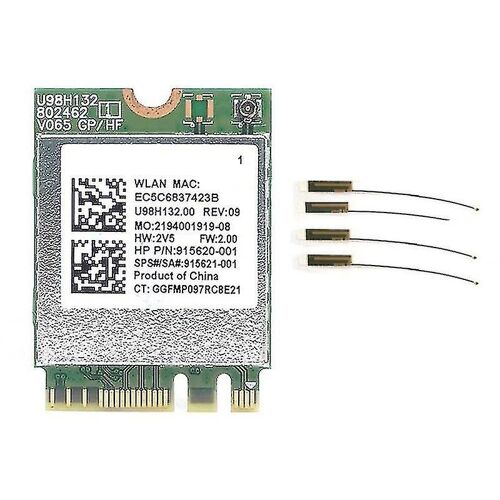 RTL8821CE 802.11AC 1X1 Wi-Fi + BT 4.2 Carte Adaptateur Combo SPS 915621-001 Carte Satellite sans fil pour ProB-AK