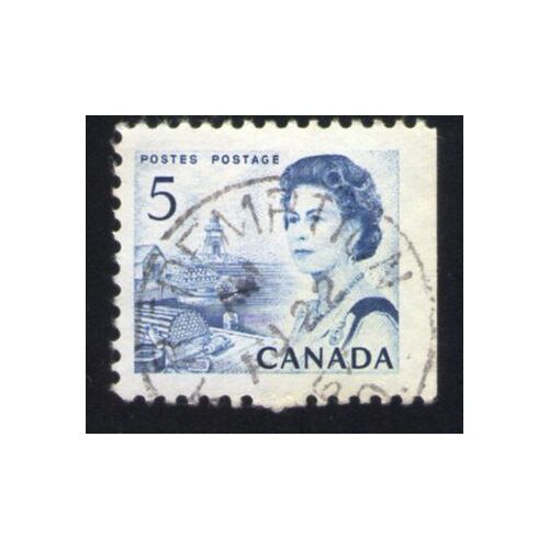 Canada 1967 Oblitéré Rond Used Stamp Queen Reine Elizabeth Ii Village De Pêcheurs