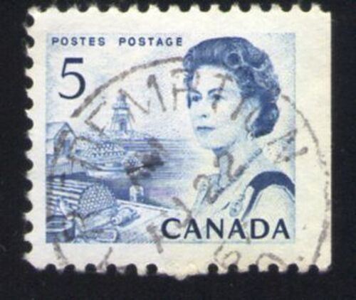 Canada 1967 Oblitéré Rond Used Stamp Queen Reine Elizabeth Ii Village De Pêcheurs