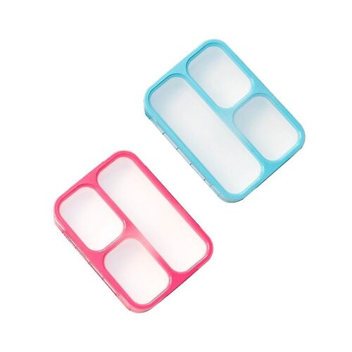 Lattice Energy Lunch Box Portable Fast Food Box Thin Lunch Box Frame Sealed Plastic Lunch Box Simpl
