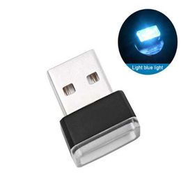Mini Lampe Led Usb, 7 Couleurs De Lumière, Néon, Pour Intérieur De Voiture, Bijoux