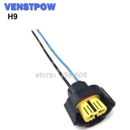Support D'ampoule De Phare De Voiture H9 En Bakélite, Douille De Phare Antibrouillard Avec Fil De 11.50cm, 1 Pièce
