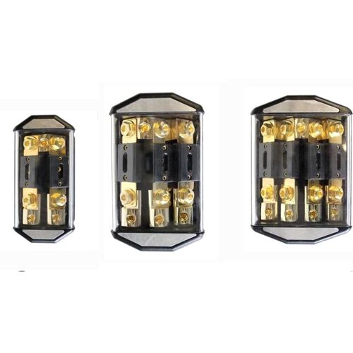 Boîte À Fusibles 1x0ga En 2/3/4x4ga, Sortie Audio De Voiture, Avec Boulons De Fourche 100a, 1 Pièce