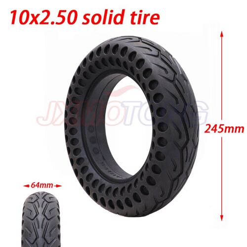 Taille 10x2.50 Nid D'abeille Pneu Solide 10*2.5 Pneu Tubeless, Épaissi Double Nid D'abeille Roue Pneu Pour Scooter Électrique De Planche À Roulettes