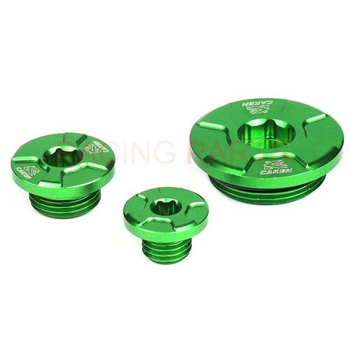 Jeu De Bouchons De Filtre À Huile De Synchronisation, Pièces De Course, Moteur Vert, Pour Kx250f 11-16 Kx450f 09-16 Klx450r 08-15, Pour Motocross Hors Route