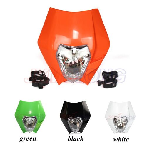 Phares Pour Motos Tout-Terrain Ktm Zhenglin Bse Kayo Crf Ttr Buyang Grimace, Grand Couvercle De Lampe