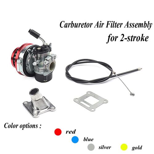 Carburateur 19mm Pour Vtt, Performance 49cc, Filtre À Air, Assemblage Principal Pour Mini Vélo De Poche, 2 Temps, 47cc 49cc