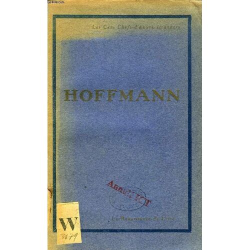 Hoffmann Et Les Conteurs Allemands De L'epoque Romantique