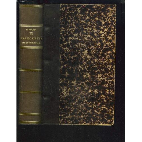 De Praeceptis Dei Et Ecclesiae.