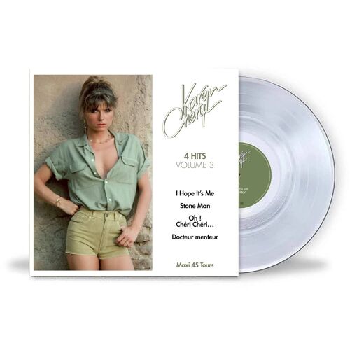 Karen Cheryl Maxi 45 Tours Vinyle Couleur Clear Translucide "4 Hits Volume 3" Ne