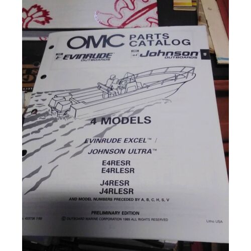 Omc Parts Catalogue E4resr E4rlesr J4resr J4rlesr