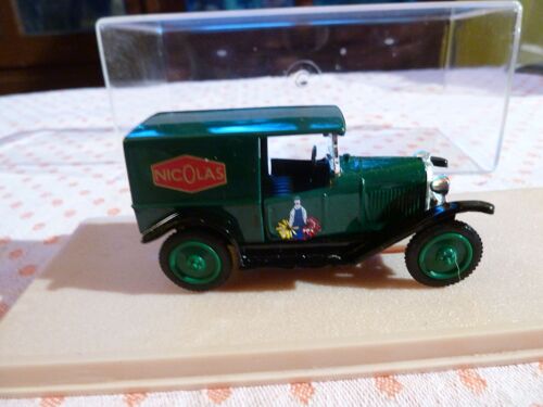Citroën 5cv  Van Nicolas 1923 - Eligor - Echelle 1/43 - Ref. 1017 - Eligor (Made In France) - Production Modélisme - Dans Sa Boite Vitrine - Citroen 5 Cv Camionnette -Eligor
