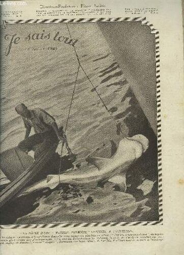 Je Sais Tout 15 Aout 1924 :L Homme Et L Engin D Un Vol Triomphal-L Amplificateur Tauleigne Est Réalisé-L Océan , Trésor Inépuisable...