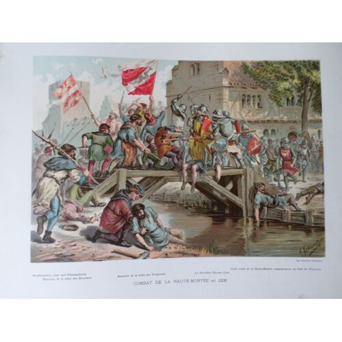 Combat De La Haute Montee En 1308 ? Strasbourg Signe Schweitzer