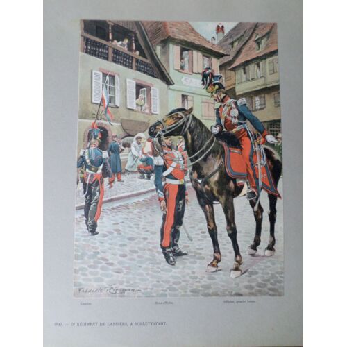 5e Regiment De Lanciers, ? Schlettstadt 1941 - Sign? Regamey