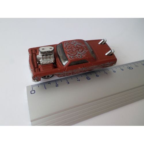 Dragster Modele Marron Chevy Impala Echappements Sur Coffre-Hot Wheels