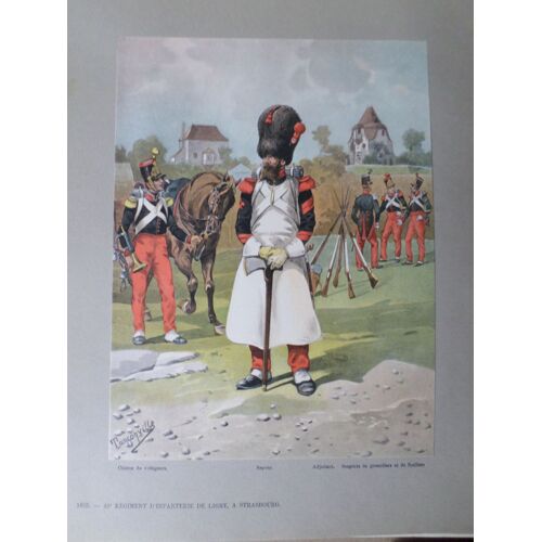 42e Regiment D'infanterie De Ligne, ? Strasbourg 1835 - Sign? Tanconville