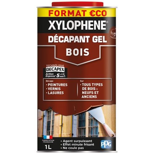 Xylophène décapant gel bois 1L