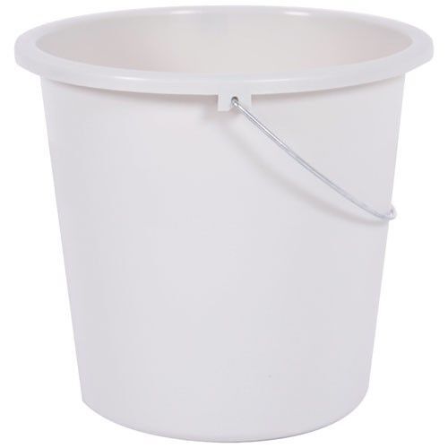 Seau de ménage - D: 28 cm - 10 L - blanc cérusé