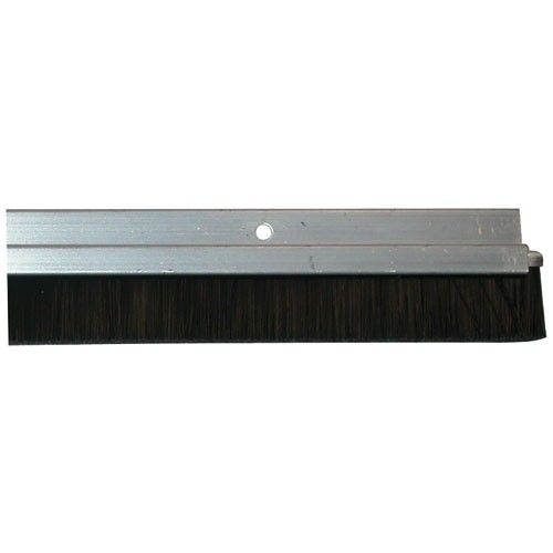 Bas de porte à visser - aluminium brossé - 93 cm