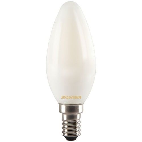 Led Rétro Flamme Satinée E14 400lm - Blanc Confort