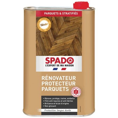 Emulsion brillante Blindor Spado - Parquets - Jaune - Bidon 1 l