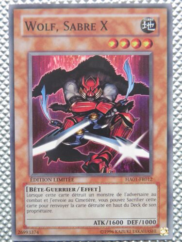 Yu-Gi-Oh - Wolf, Sabre X - Ha01-Fr012 - Super Rare