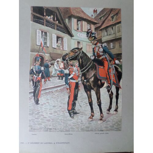 5e R?Giment De Lanciers, ? Schlettstadt 1841 - Sign? R?Gamey